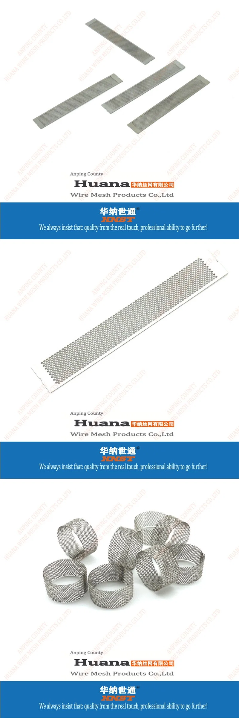 304 316 Stainless Steel 10 20 50 100 200 Micron Wire Mesh Filter Tube