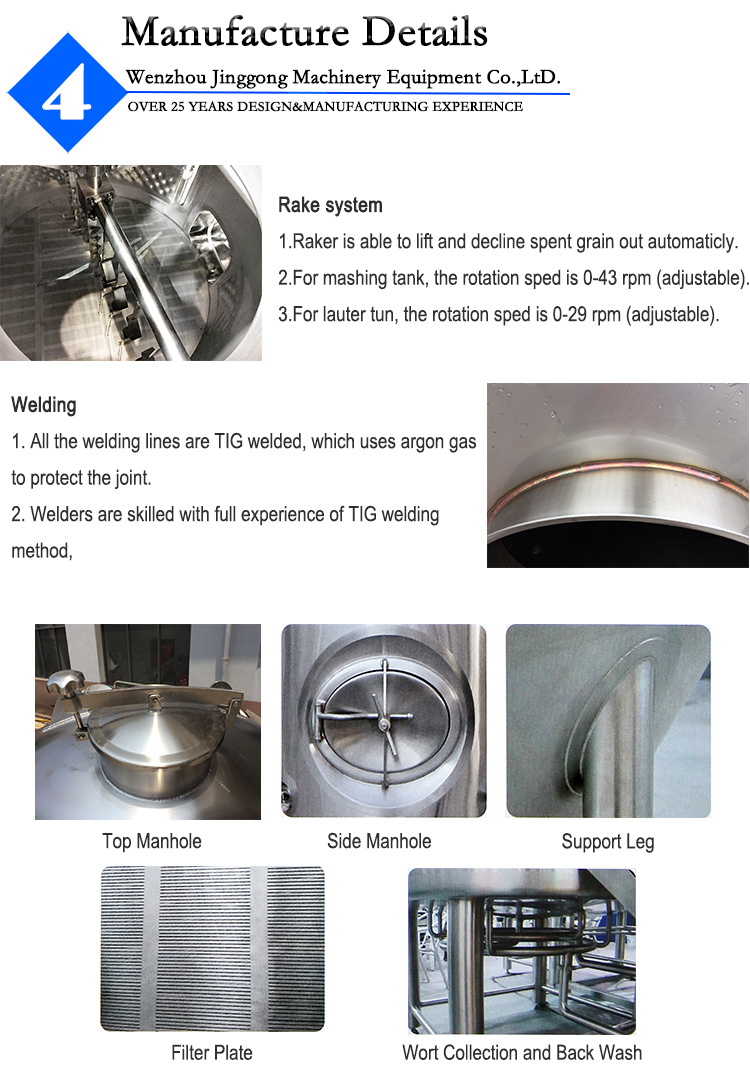 1000L 10hl Pub Stainless Steel Beer Brewing Brewery