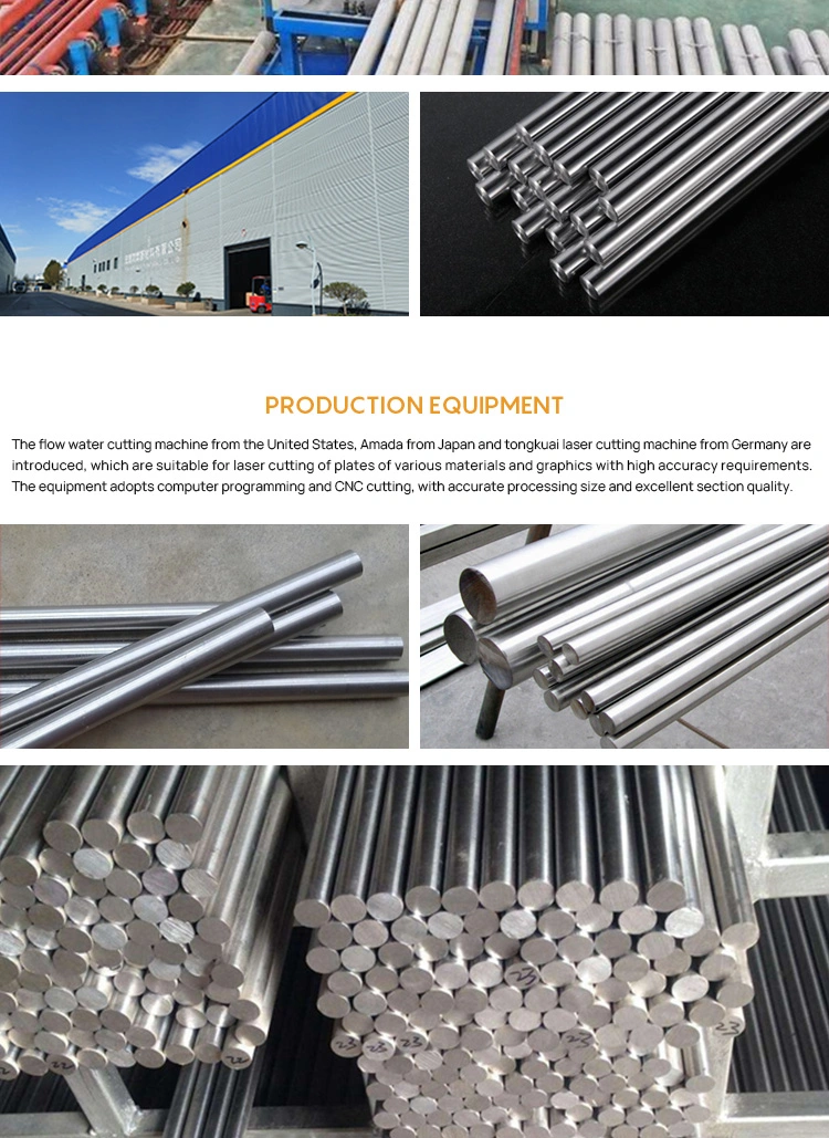 Hairline Stainless Steel Bar 316h 316L 304h 304L Stainless Steel Round Bar