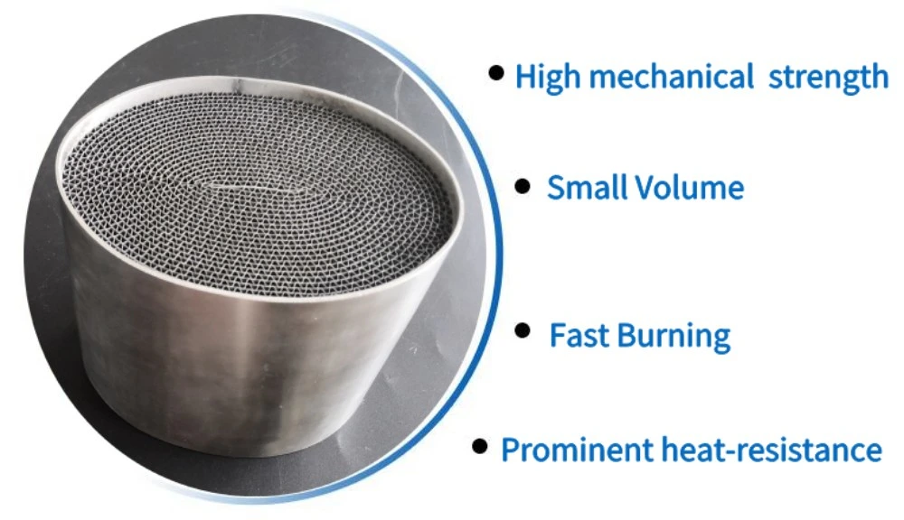 Round Metallic Substrate Catalytic Converter as Car Catalyst Carrier for Diesel Engine