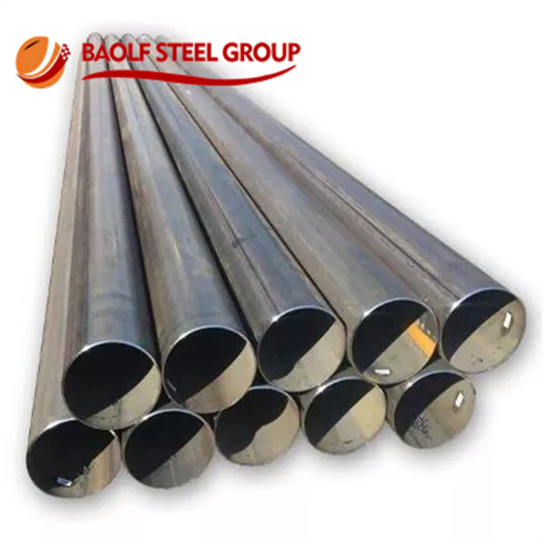 Black Round Pipe Round Hollow Section Oiled Pipes Supplied by 11-Year-History Manufacturer