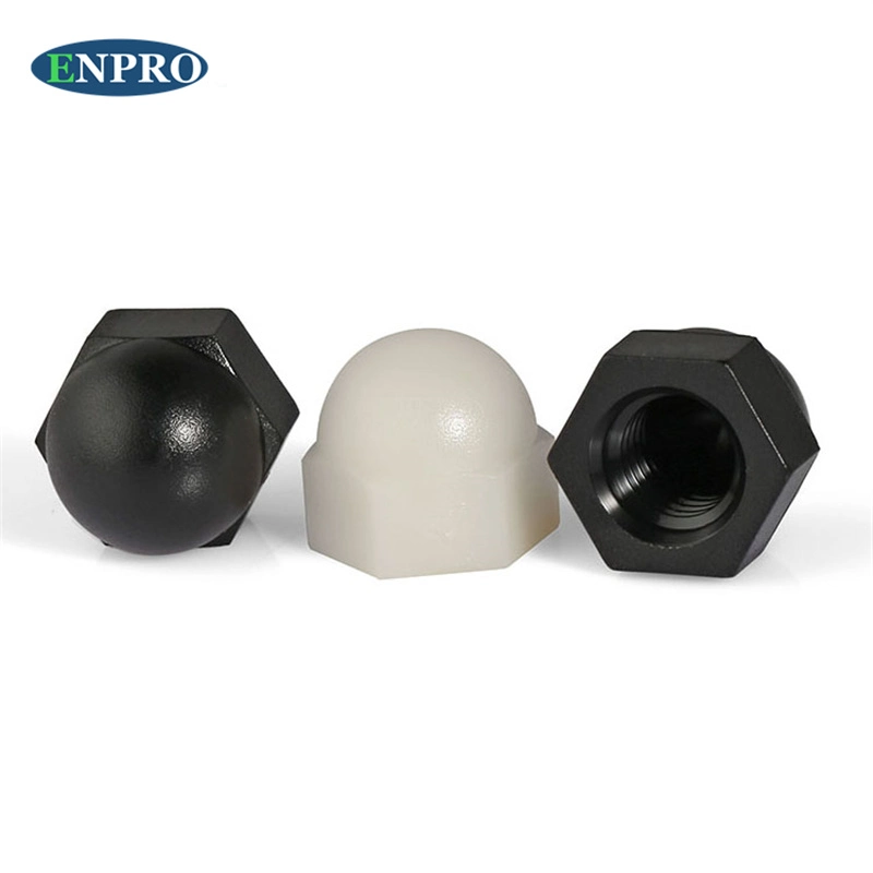 PA66 M5 M6 M8 Plasticpolyamide Lock Half Round Nylon Cap Nut