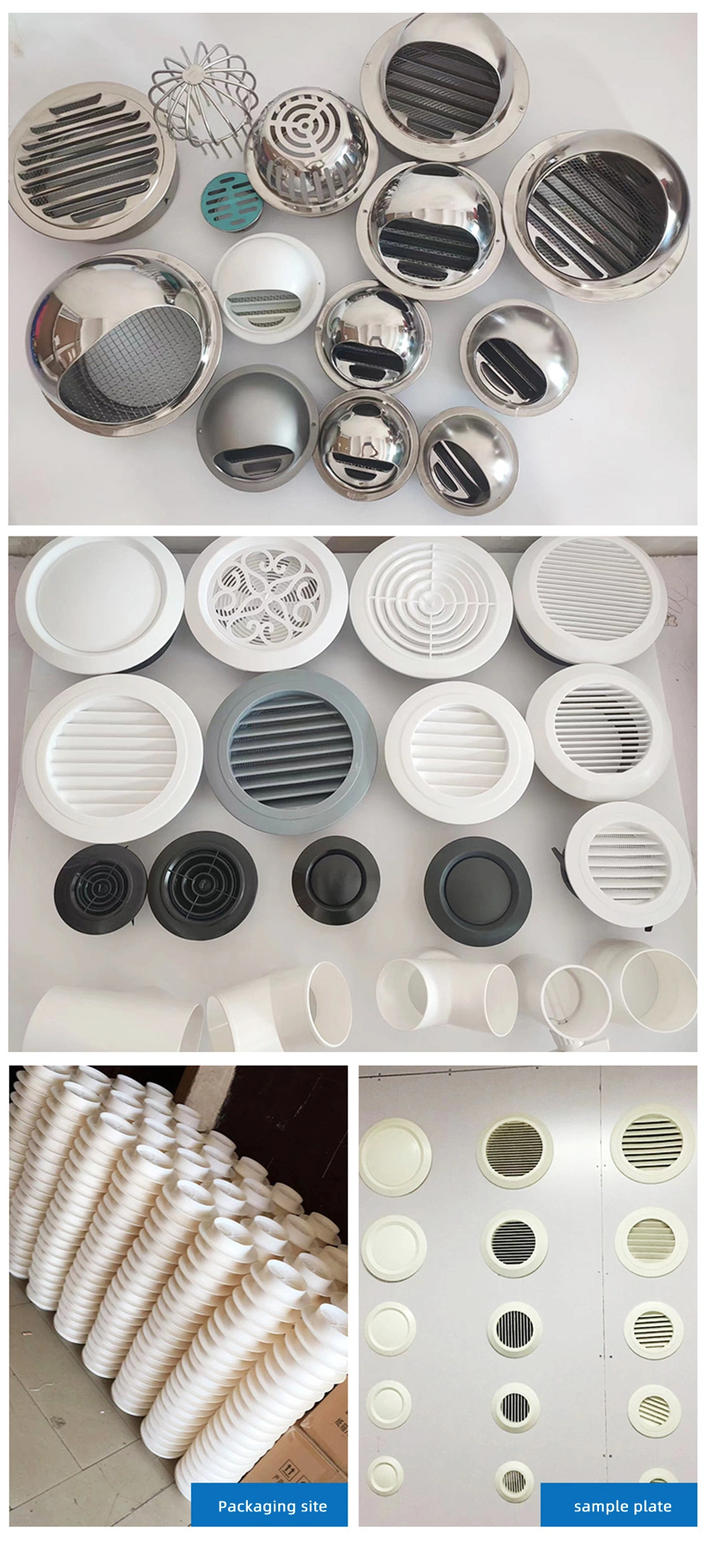 Air Conditioning Ceiling Round Galvanized Sheet Supply Disc Valve Air Vents