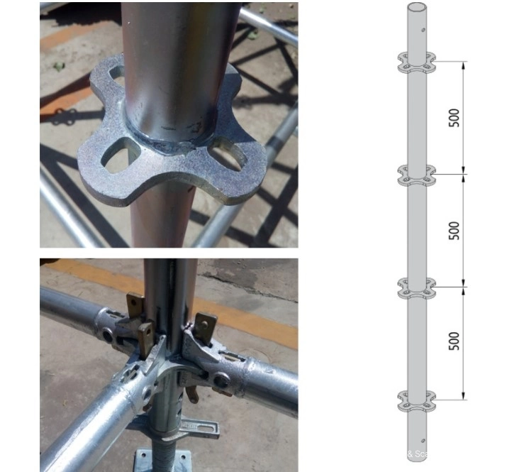 48mm/60mm Combined Zulin Rl48, 60 Scaffolding Scaffold Pole for Support