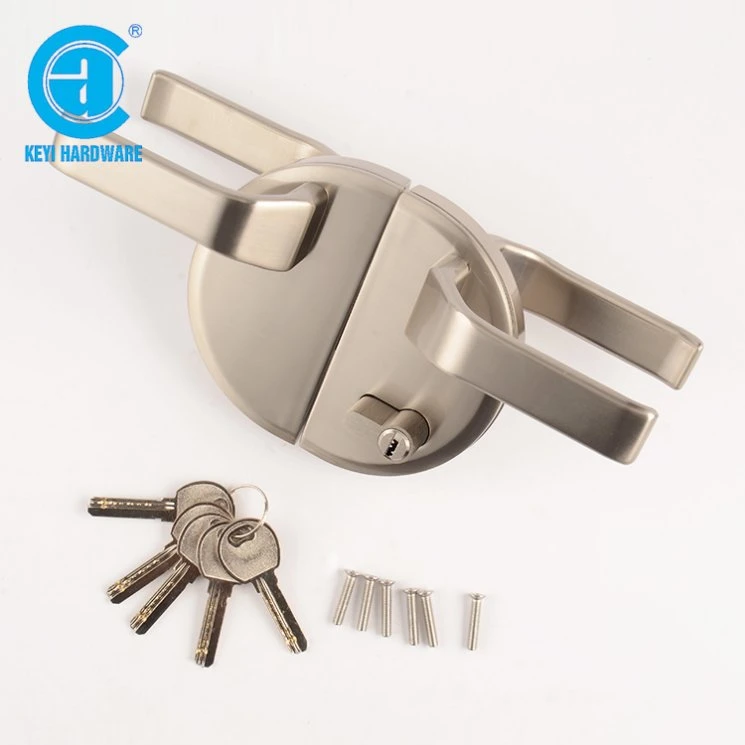 Semicircle Glass Door Handle Lock