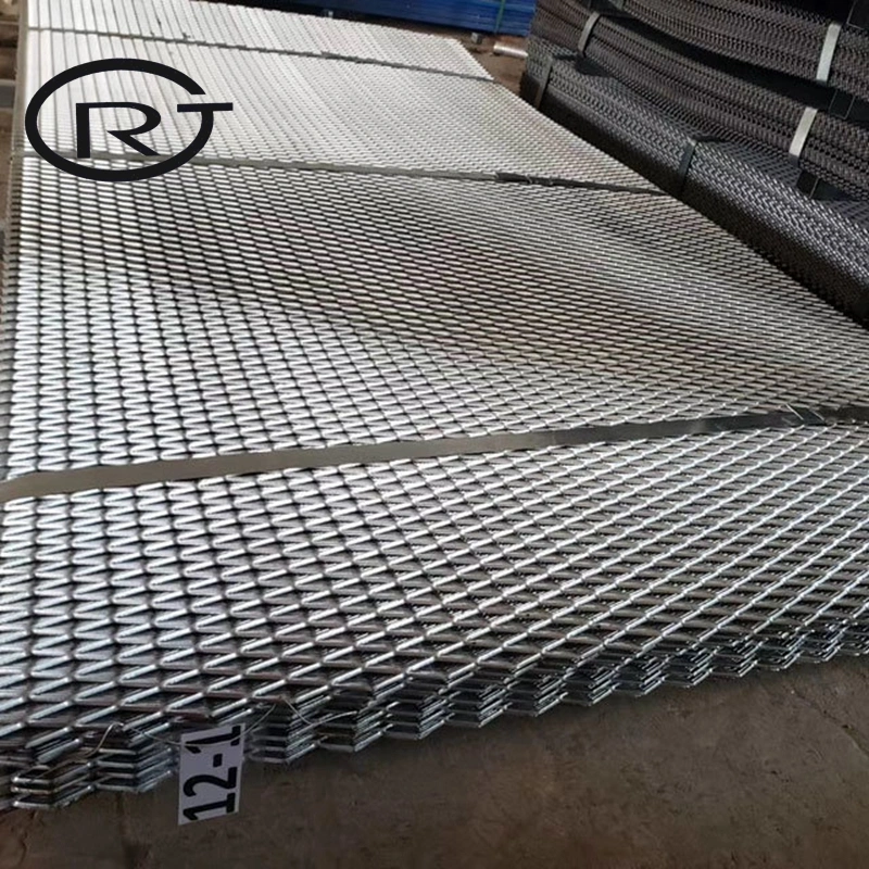 4FT X 8FT Sheet of 5X10mm Mild Steel Expanded Metal Diamond Mesh