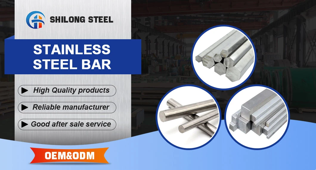 301/303/304/304L 316/316L/321/310S/401/409/410/420/630 Stainless Steel Bar Ss Rod with High Quality