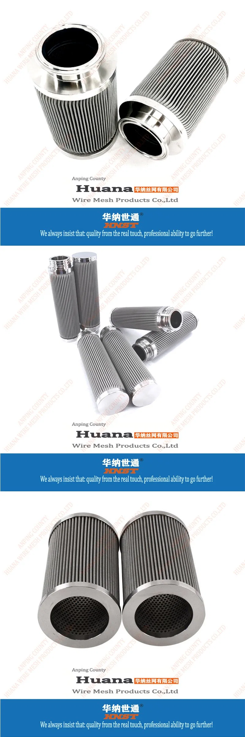 304 316 Stainless Steel 10 20 50 100 200 Micron Wire Mesh Filter Tube