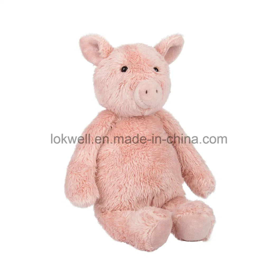 Soft Plush Stuffed Animal Lovely Round Pink Pig Toy