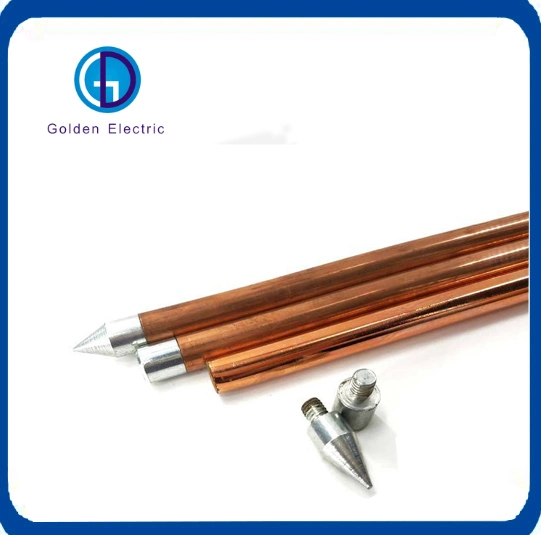 Copper Internal Threaded Grounding Rods Earthing Rod