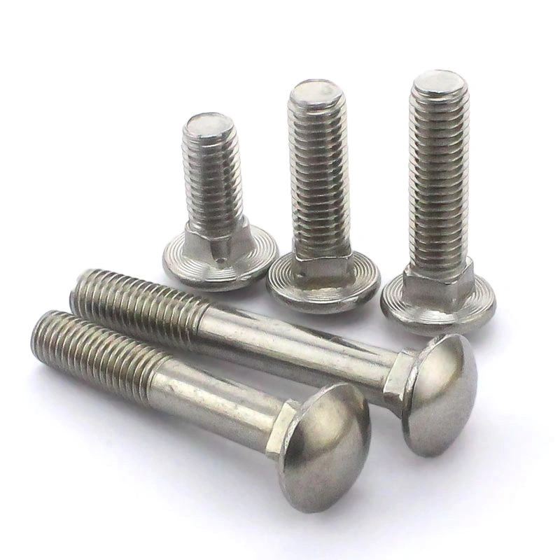 A2-70 / 304 Stainless Steel Round Head Bolt Half Thread Carriage Bolt