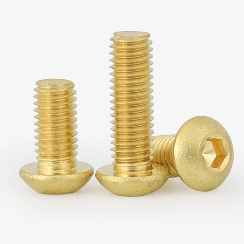 Brass Half Round Head Socket Head Cap Screw Customization of Non-Standard Copper Screws