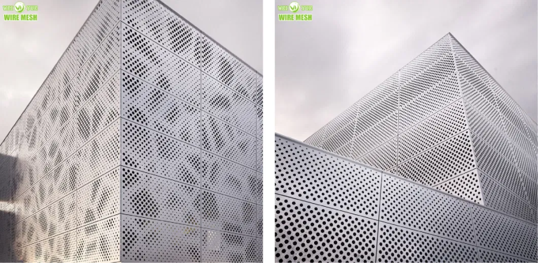 Round Diamond Punch Hole Perforated Metal Mesh/Customized Perforated Metal Mesh Sheet