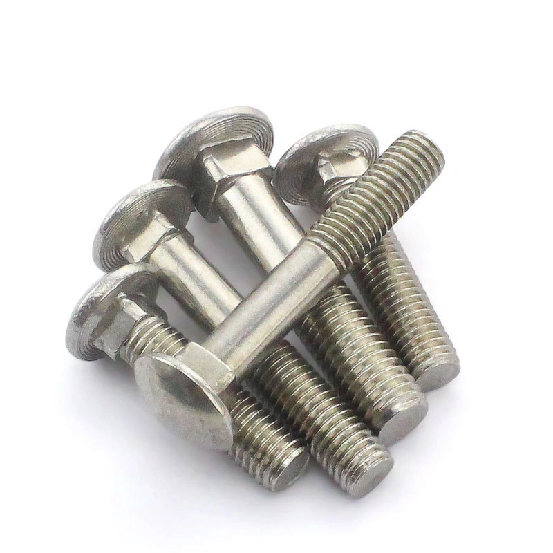 A2-70 / 304 Stainless Steel Round Head Bolt Half Thread Carriage Bolt