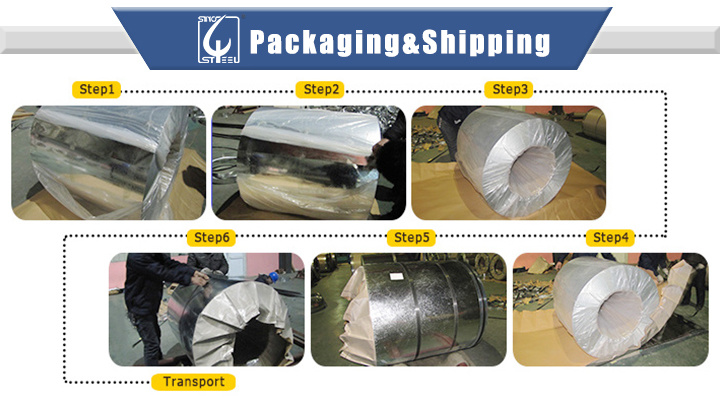 508/610mm Inner Diameter Steel Coil Alu-Zinc Steel Coil