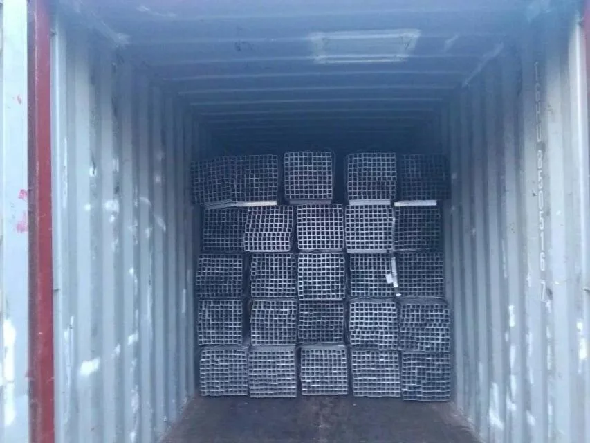 ASTM A500 Hollow Section Galvanized Welded 30X30mm A36 Mild Steel Profile Ms Rectangular Tube and Square Pipe