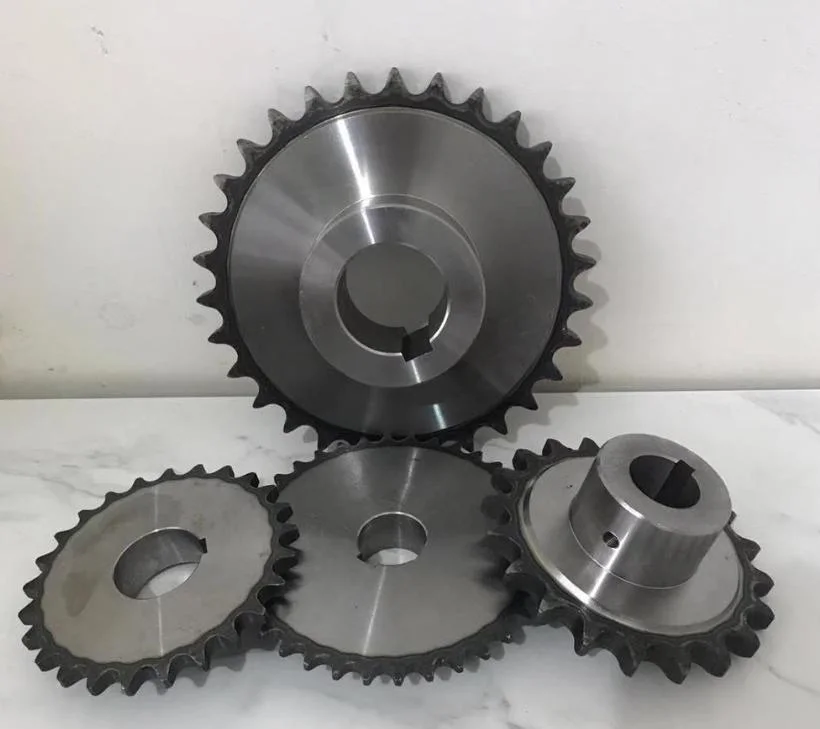 Acciaio C45 a piastra con fori finiti, catene a rulli