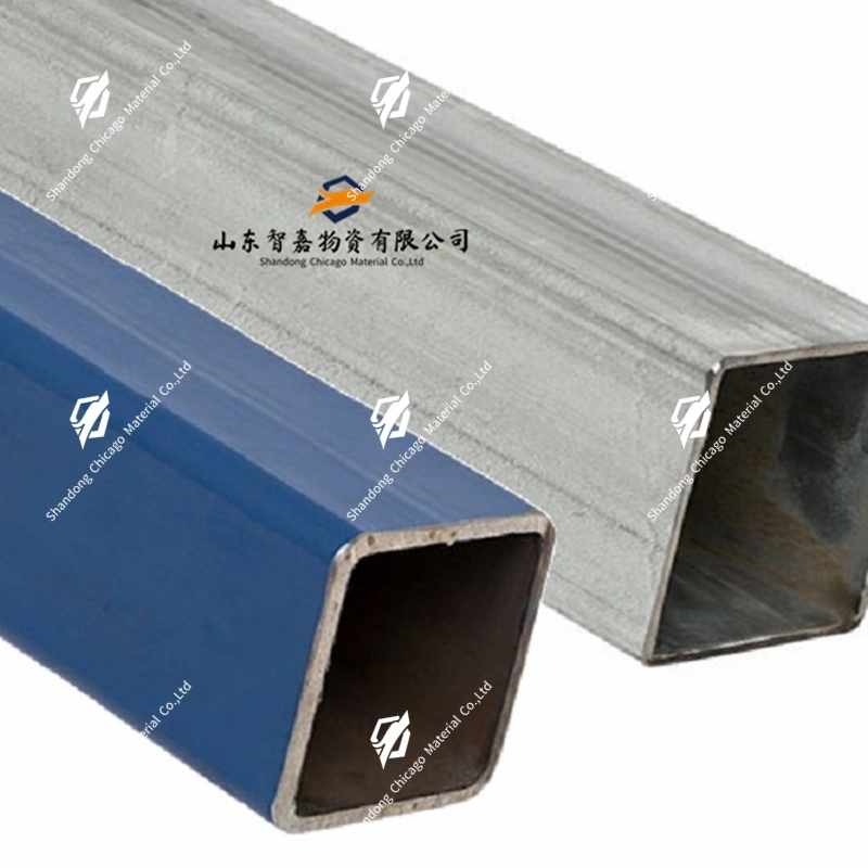 Tubo quadrato nero ERW ASTM A106 Q235A, tubo quadrato a sezione cava, tubo quadrato saldato