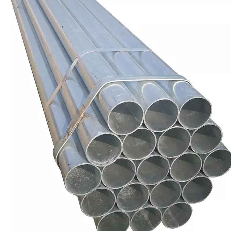 Q235 BS1387 tubo metallico elettrico rotondo in acciaio zincato