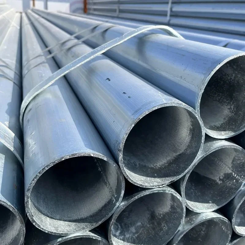 Tubo zincato a caldo senza saldatura o saldato tondo in carbonio zincato Tubo in acciaio