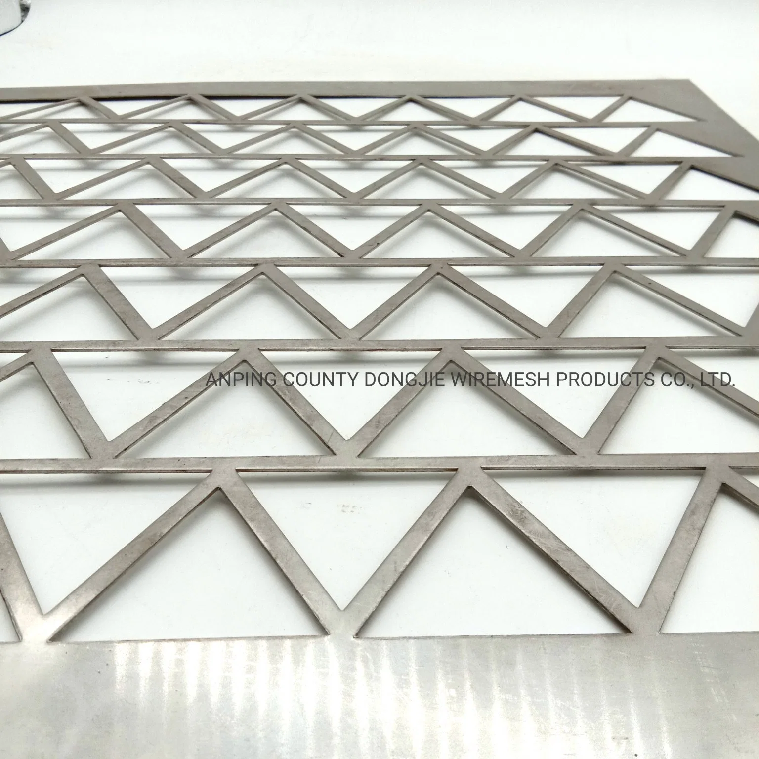 Fori quadrati Perforati con fori rettangolari in metallo Mesh di lamiera perforata