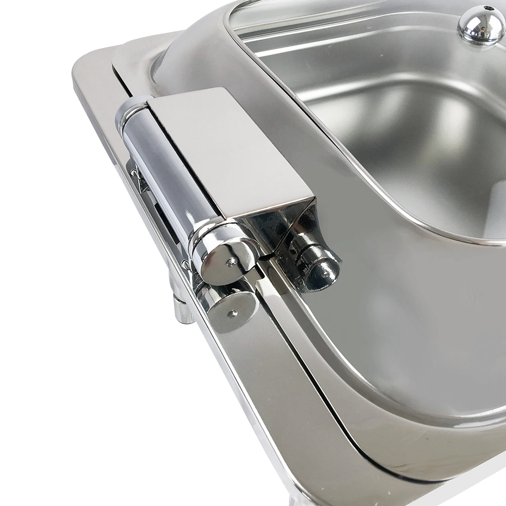 Piatto di sfregamento a buffet in acciaio inossidabile a Chafer Heavybao Multi Style
