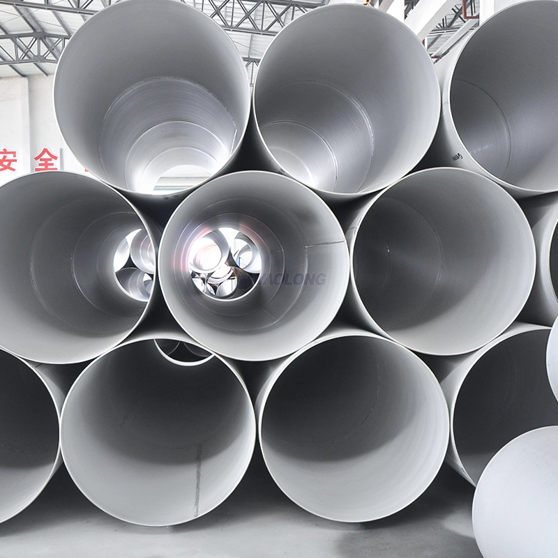 Tubo industriale in acciaio inox con diametro esterno di 424 mm per petrolio e gas