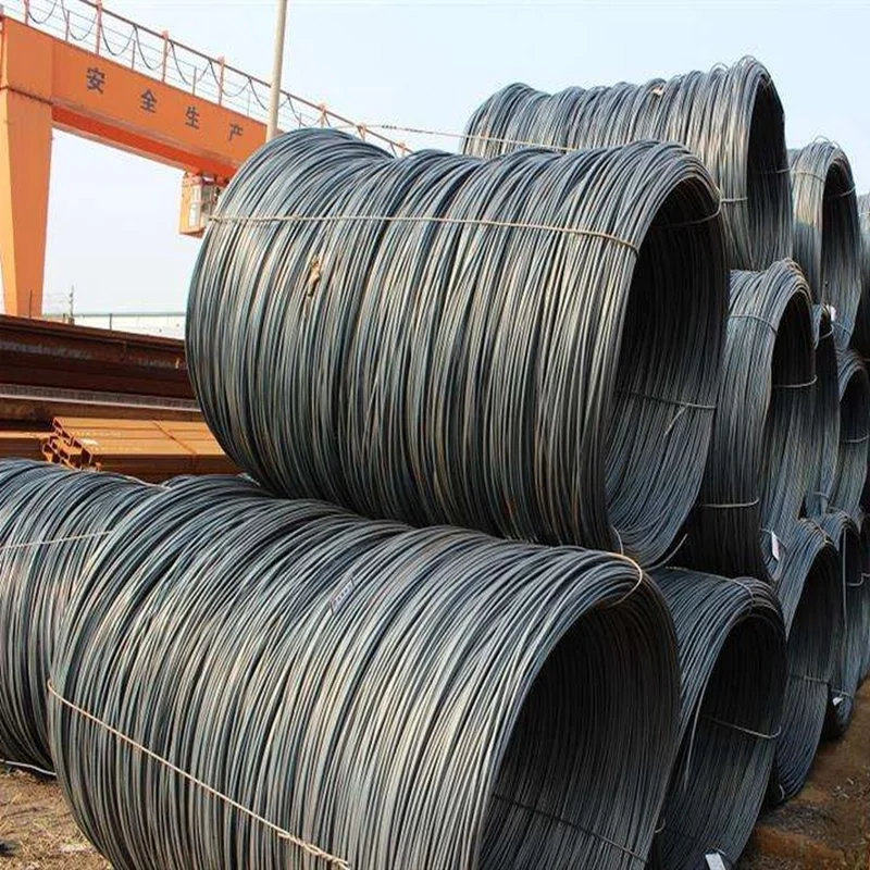 Produzione barra di acciaio strutturale laminata a caldo carbonio materiale da costruzione ferro Asta di filo