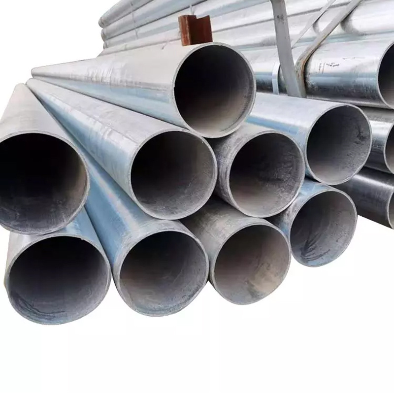 Q235 BS1387 tubo metallico elettrico rotondo in acciaio zincato