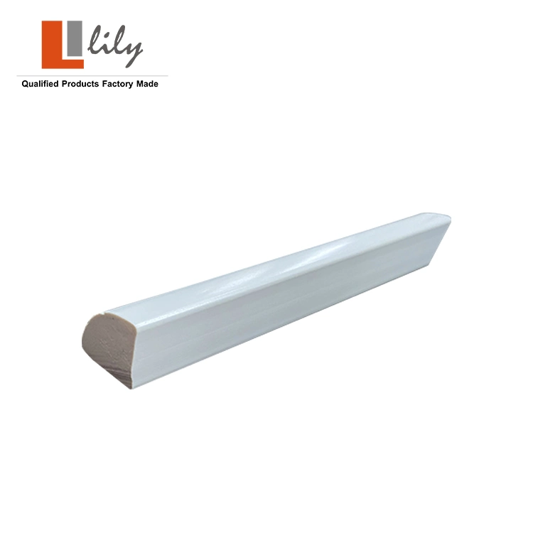 Materiale da costruzione PVC quarto tondo stampaggio profilo di estrusione per esterno Decorazione