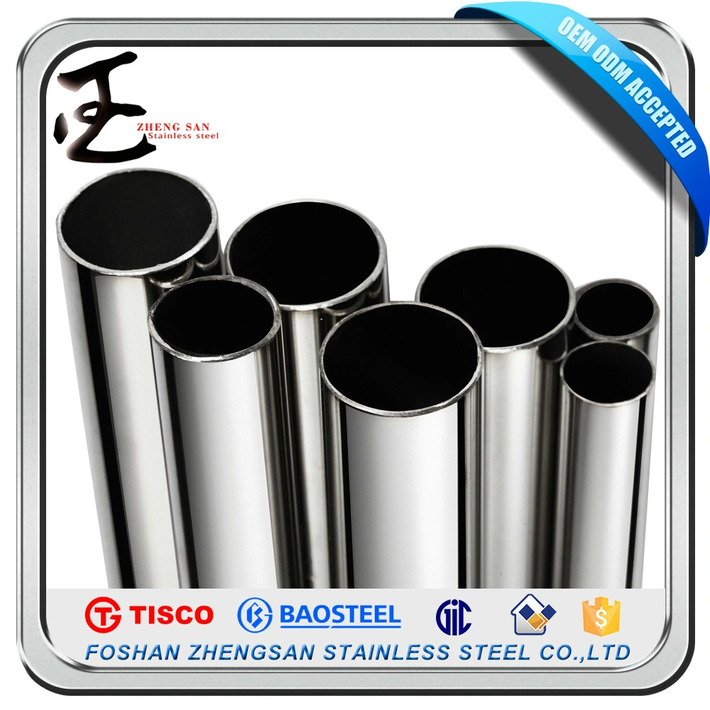 Tubo rotondo in acciaio inossidabile saldato Foshan Factory 201