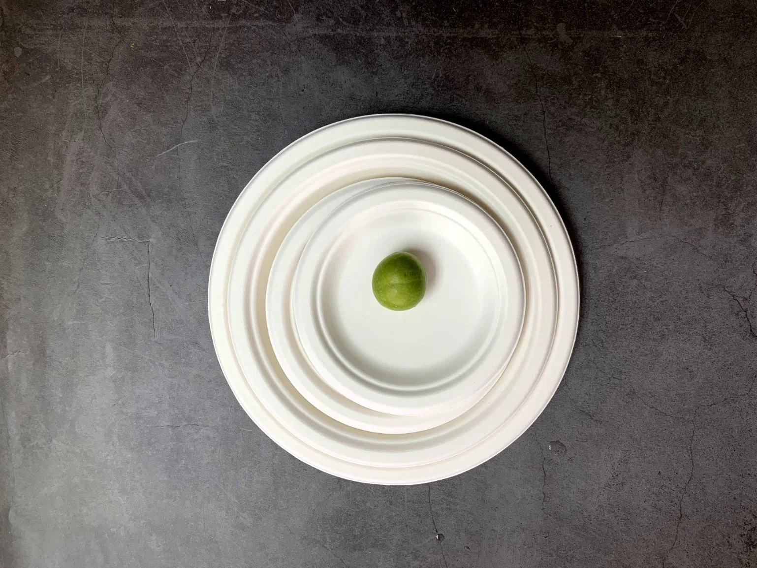 Bagasse piastra per torta monouso piatto per antipasti piatto mini piatto rotondo per dessert, biscotti