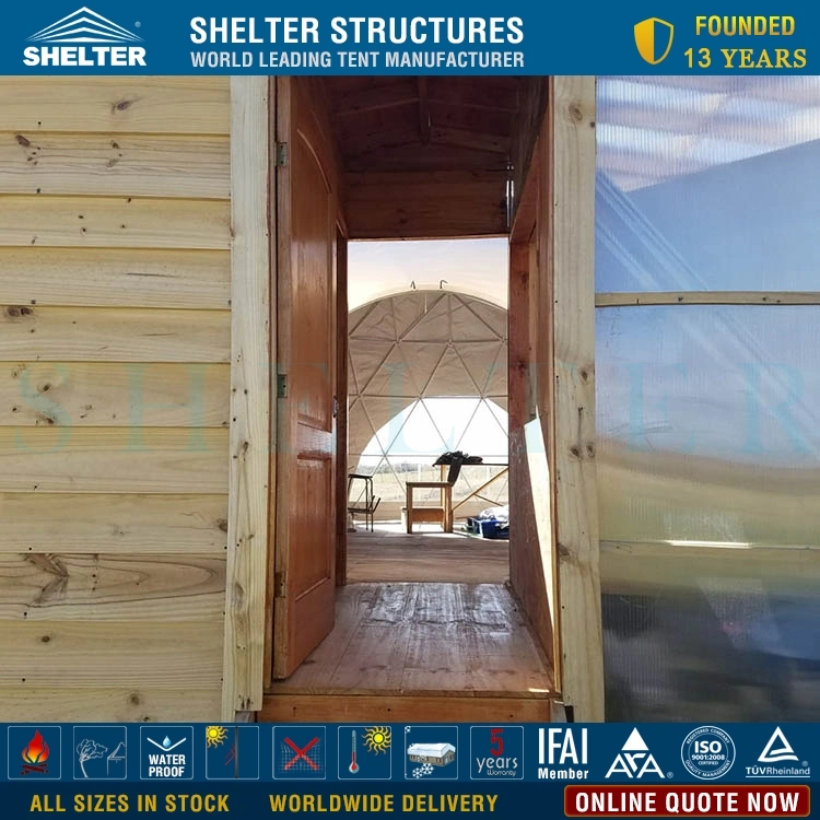 Strutture a cupola prefabbricate sistemi a cupola semidesica per 2-5 persone Glamping
