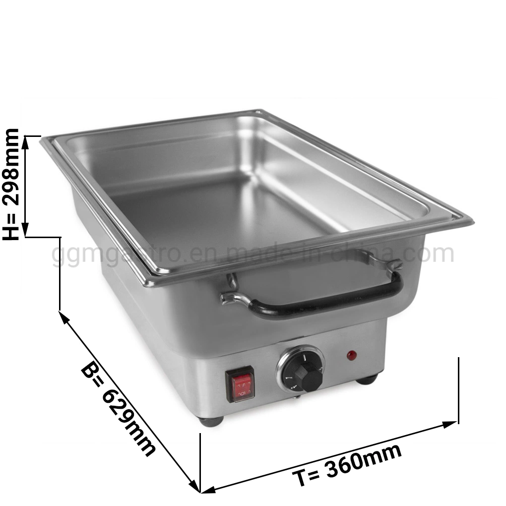 Acciaio inossidabile buffet elettrico Chafing piatto Ristorante Food Warmer Display