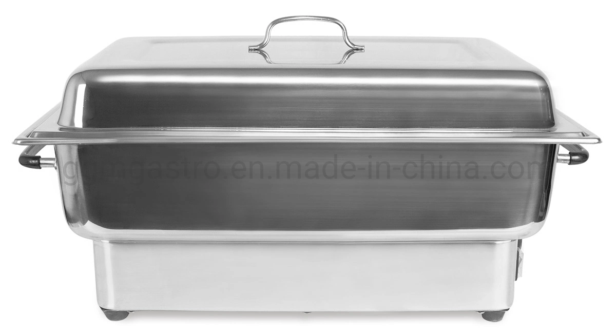 Acciaio inossidabile buffet elettrico Chafing piatto Ristorante Food Warmer Display