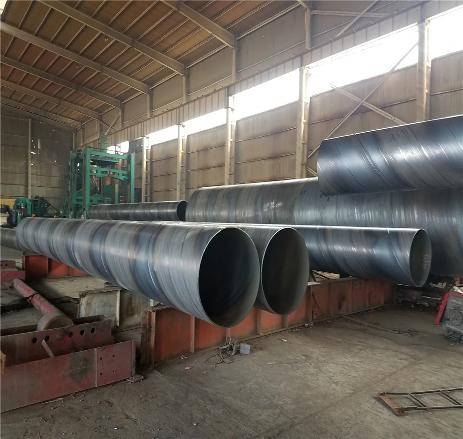 Tubo in acciaio saldato a spirale in carbonio dolce Q235, Q345, Q460 da 0.4 - 16 mm