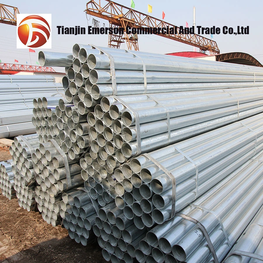 Q235B Q345b qualit&#224; Cina imballaggio in tubi strutturali zincati a pacchetto E tubi