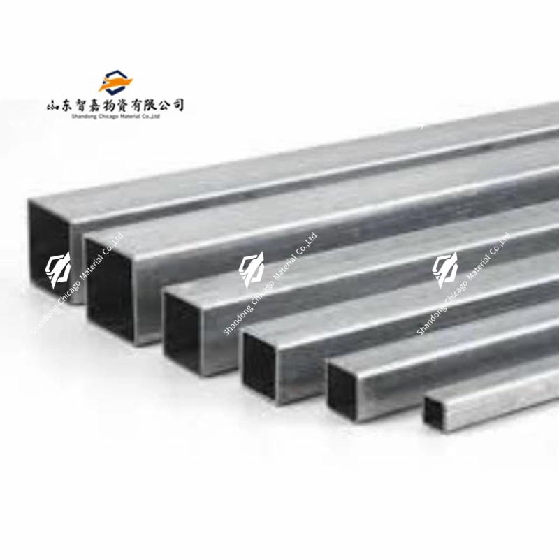 Tubo quadrato nero ERW ASTM A106 Q235A, tubo quadrato a sezione cava, tubo quadrato saldato