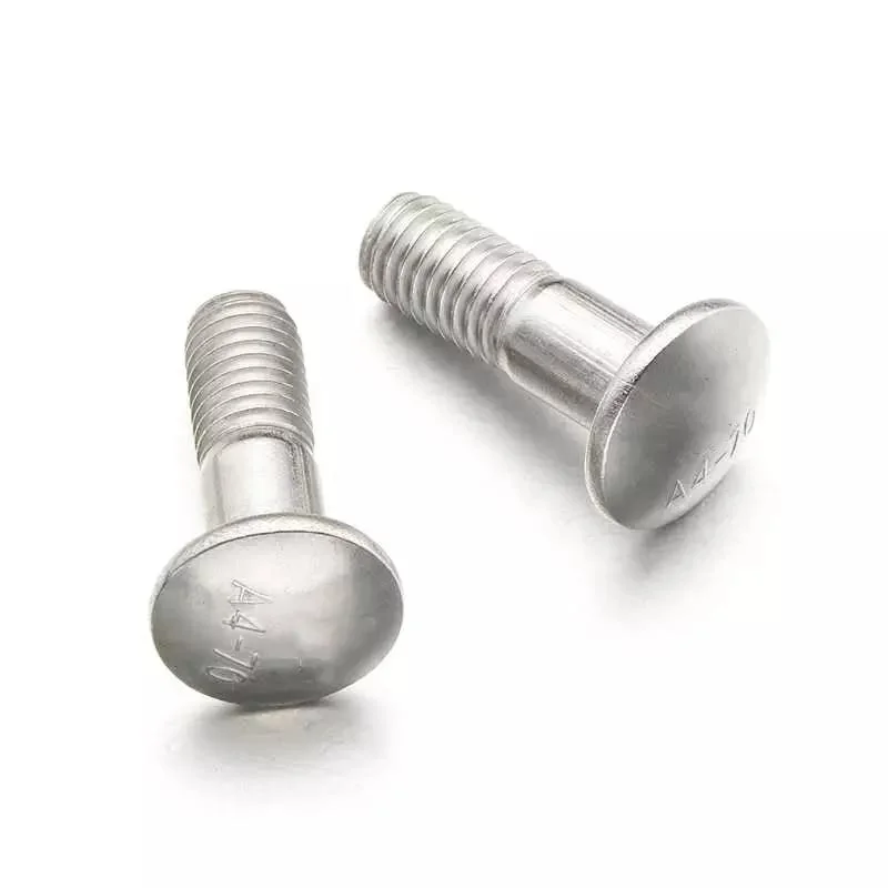 Testa tonda a testa tonda e mezza filettatura A4-70 lucidata in acciaio inox Bullone
