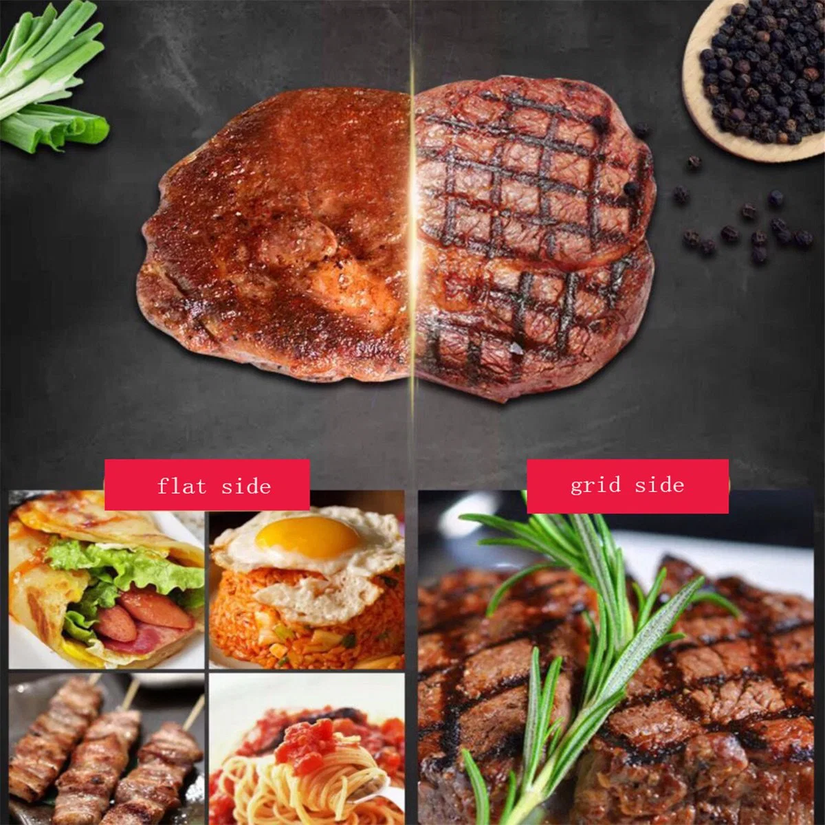 Cucina commerciale di vendita a caldo cucina di ristorante acciaio inossidabile piatto gas Griglia Griddle