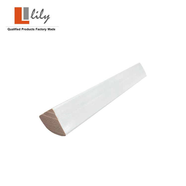 Materiale da costruzione PVC quarto tondo stampaggio profilo di estrusione per esterno Decorazione