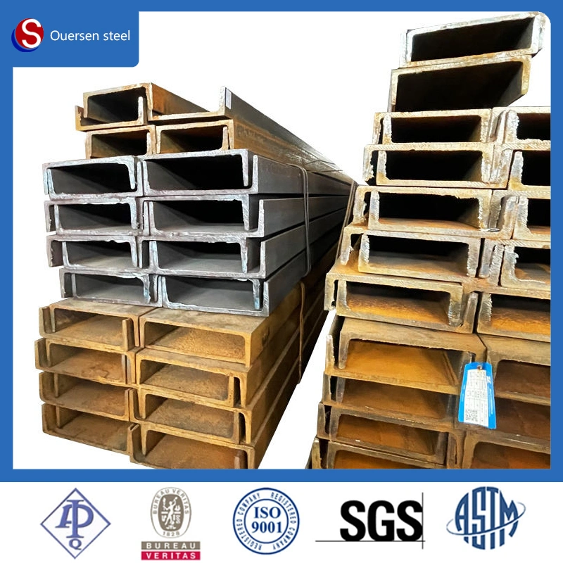 Canali in acciaio al carbonio laminati a freddo e laminati a freddo in Cina Q235/Q345/A36/S275jr Per edifici