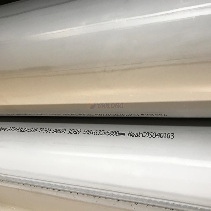 Tubo industriale in acciaio inox con diametro esterno di 424 mm per petrolio e gas