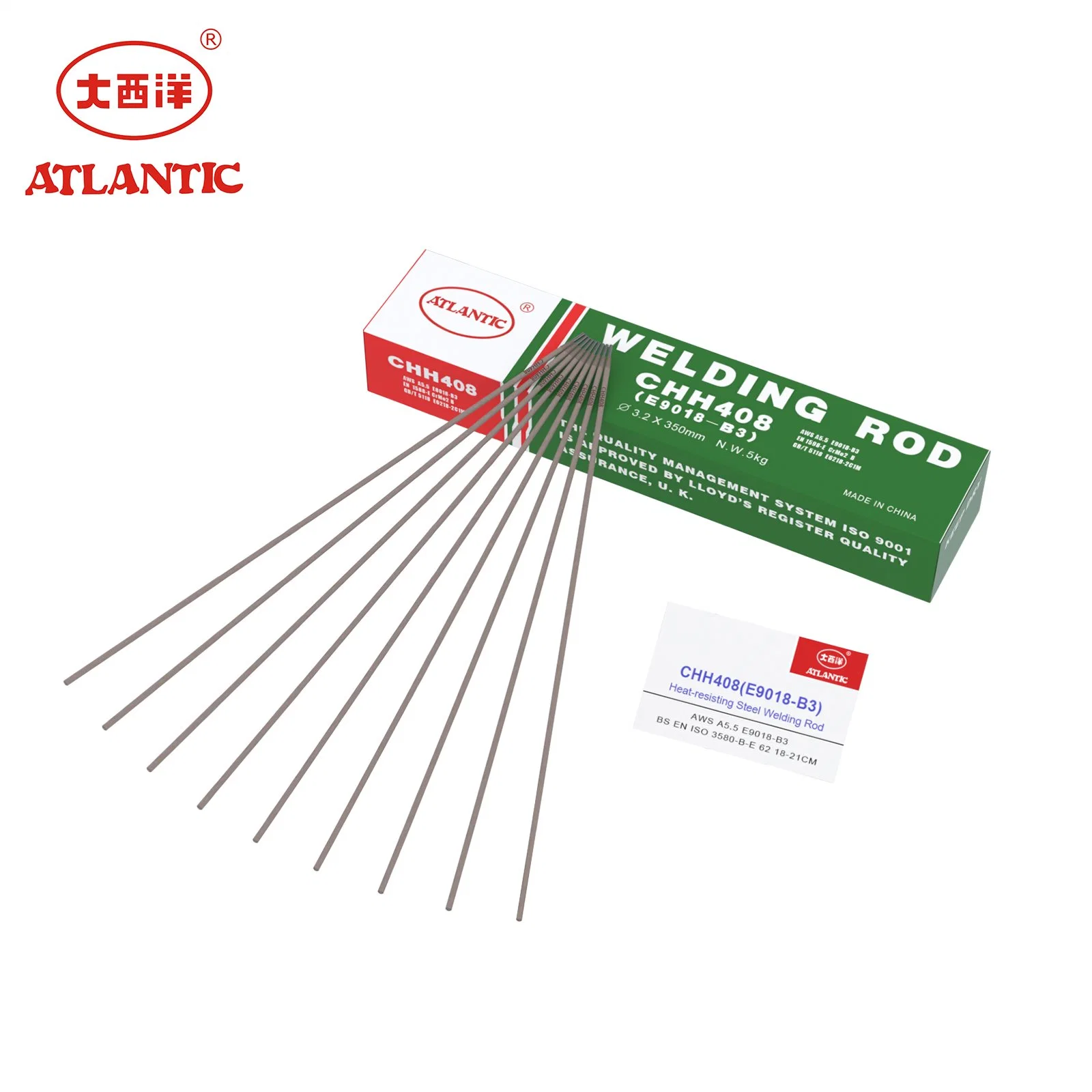 Asta di saldatura in acciaio termoresistente da 2,5 mm Atlantic Factory Direct E9018-B3