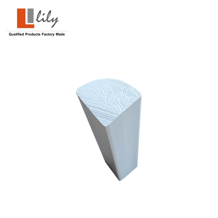 Materiale da costruzione PVC quarto tondo stampaggio profilo di estrusione per esterno Decorazione