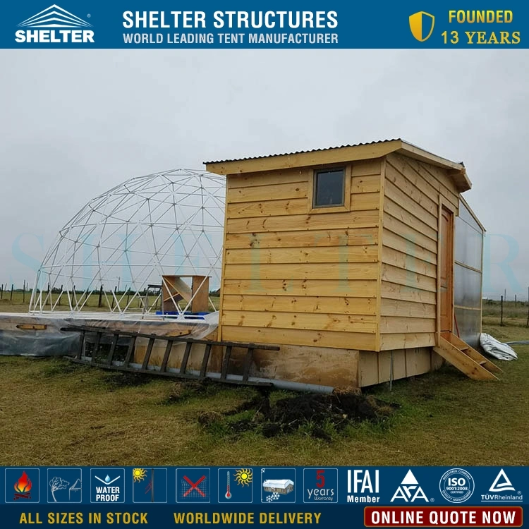 Strutture a cupola prefabbricate sistemi a cupola semidesica per 2-5 persone Glamping