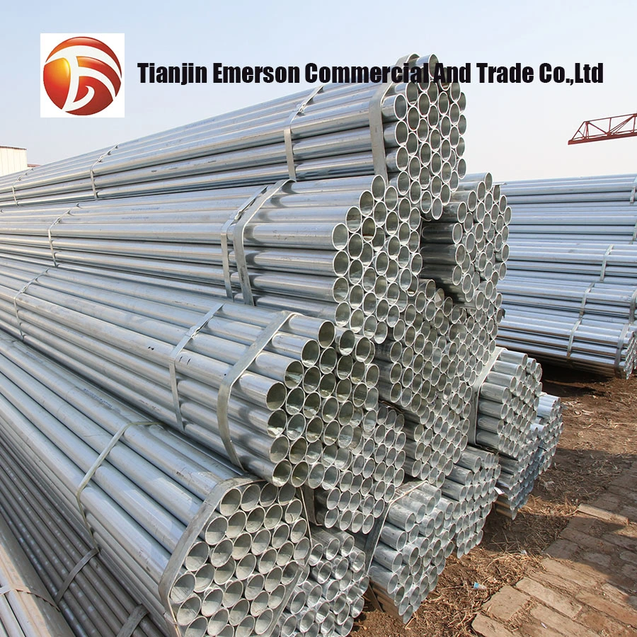 Q235B Q345b qualit&#224; Cina imballaggio in tubi strutturali zincati a pacchetto E tubi