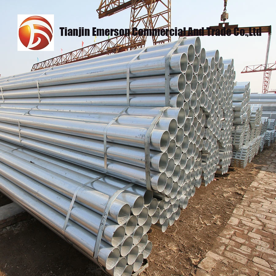 Q235B Q345b qualit&#224; Cina imballaggio in tubi strutturali zincati a pacchetto E tubi