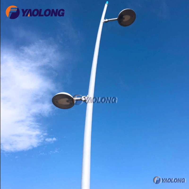 Asta luminosa a forma di arco in acciaio inox 304 da 4 m 5 m 6 m.