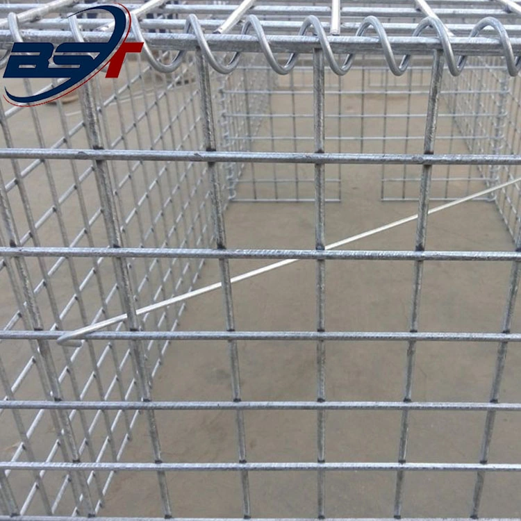 Scatola in pietra con saldatura Gabion zincata a fori quadrati con saldatura metallica